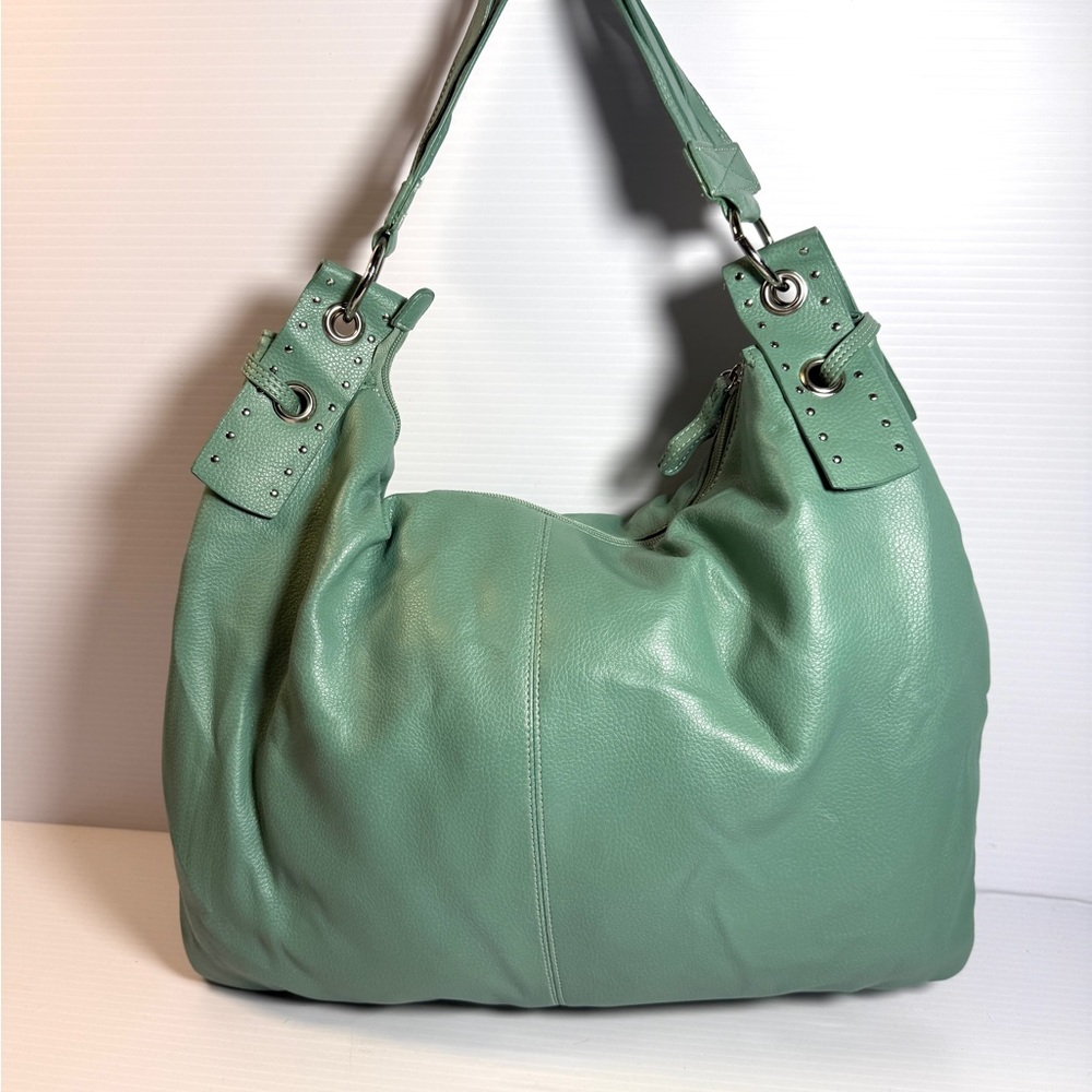 Chinese Laundry Mint Green Leatherette Hobo Bag